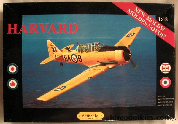 Ocidental 1/48 North American T-6 Harvard - Royal Canadian Armed Forces / Portuguese / French / RAF Markings, 0211 plastic model kit